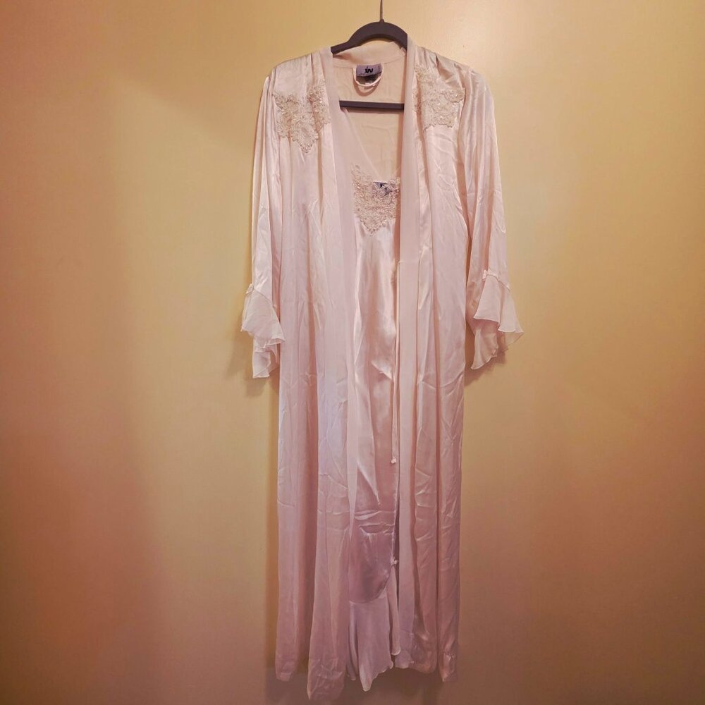 Div of Junction West 2 Pc Nightgown & Robe  S/M